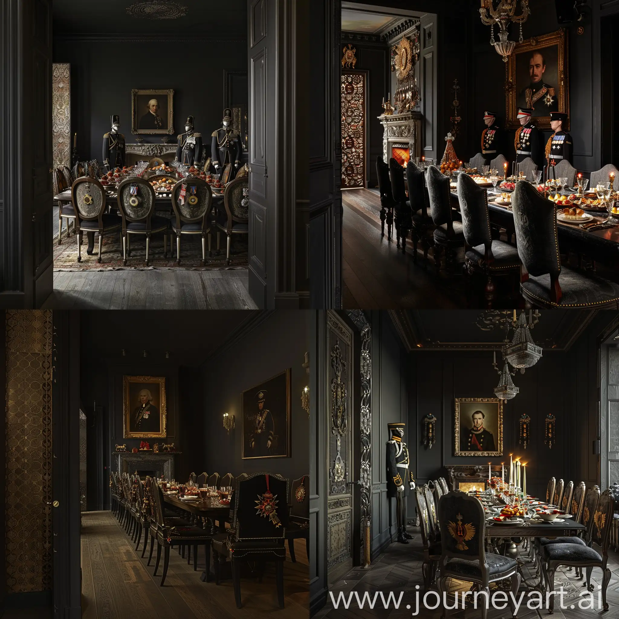 Elegant-Military-Banquet-Setup-in-19thCentury-English-Dining-Room