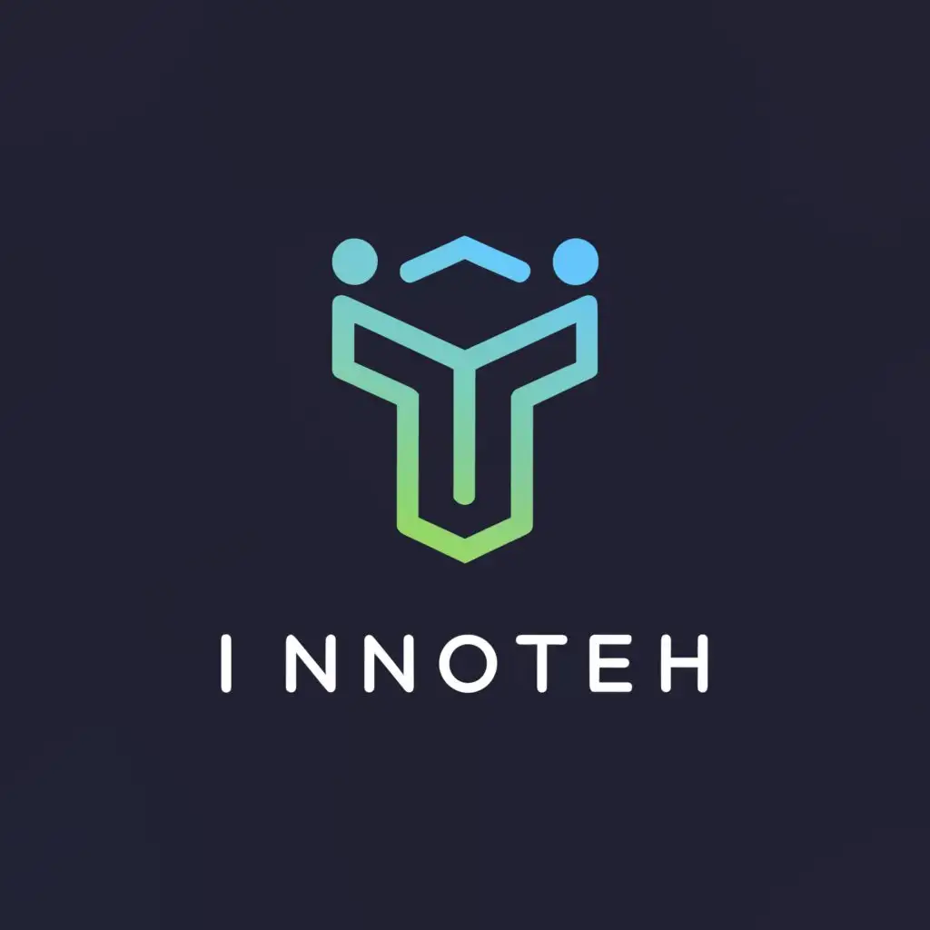 a logo design,with the text "Innoteh", main symbol:Robot,Moderate,be used in Technology industry,clear background