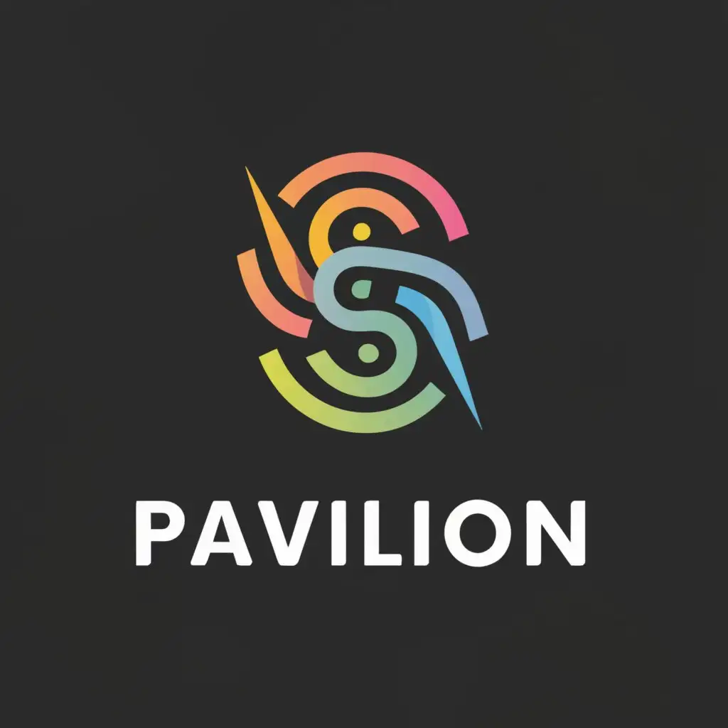 a logo design,with the text "Pavilion", main symbol:Play,Moderate,be used in Entertainment industry,clear background