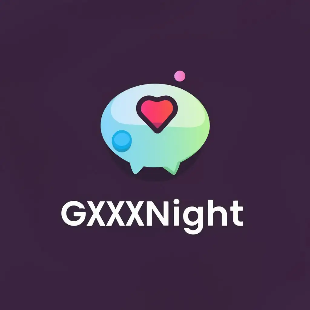 a logo design,with the text "gxxxnight", main symbol:Online Girls Chat with Boys,Moderate,clear background