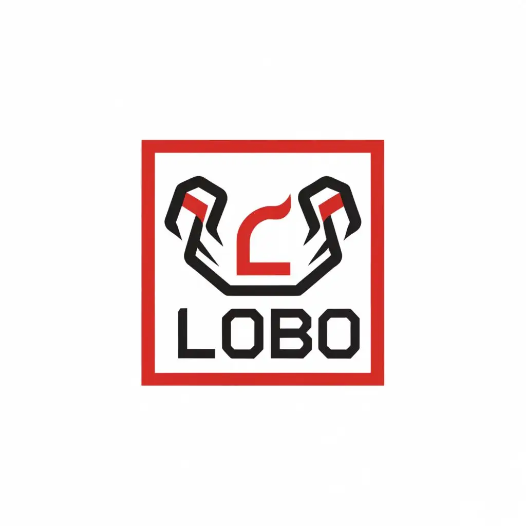 a logo design,with the text "LOBO", main symbol:BRAND IN BOXING SPORT
PRODUCT BRANDING
CLEAR NAME,complex,clear background