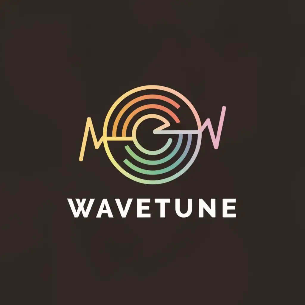 a logo design,with the text "Wavetune", main symbol:A vinyl player,Moderate,be used in Technology industry,clear background