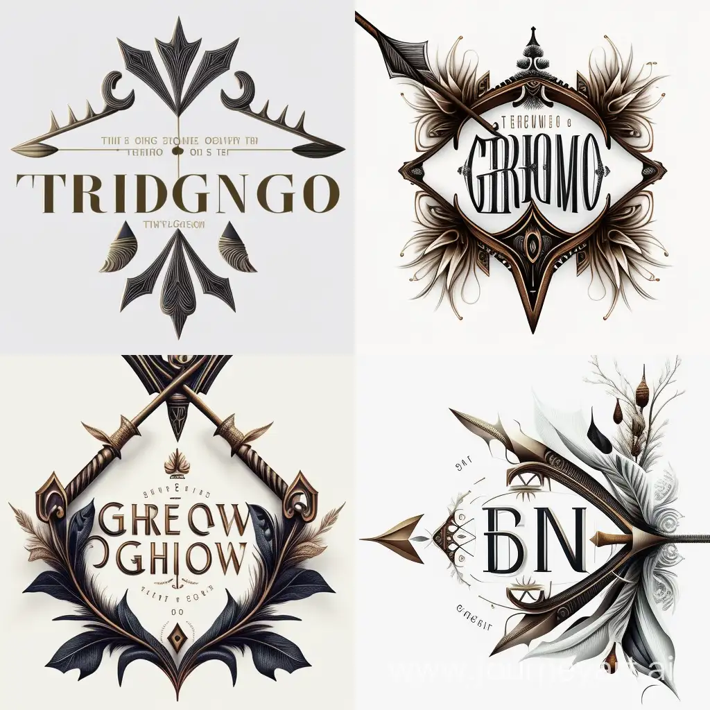 Elegant-Arrow-and-Crown-Design-Group-Logo-on-White-Background