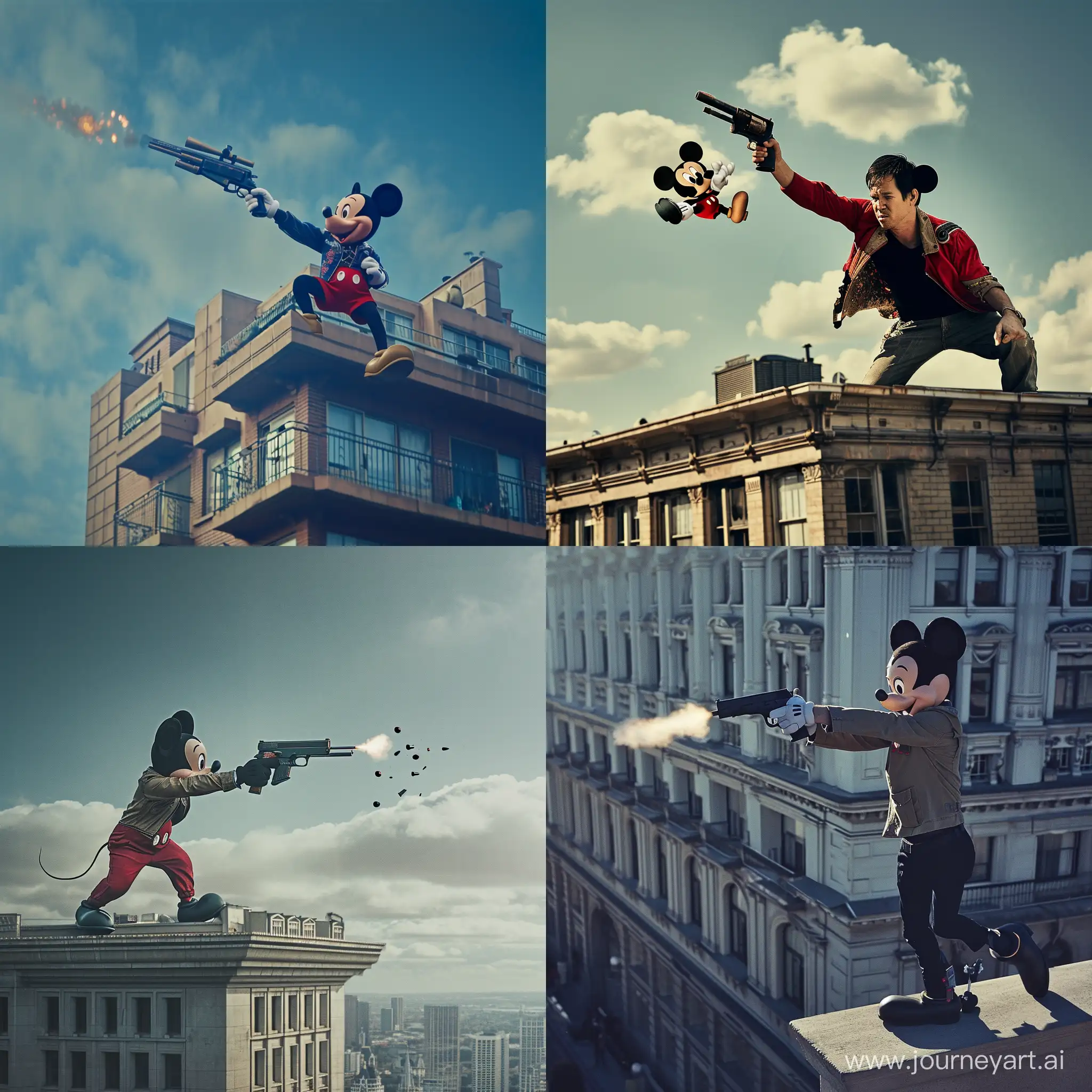 Markiplier-Cinematic-Movie-Showdown-with-Mickey-Mouse-on-Rooftop