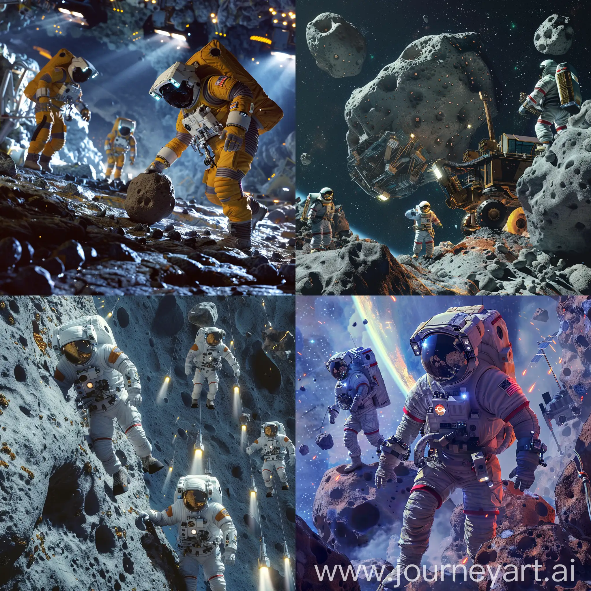 Robotic-Astronauts-Mining-Asteroids-in-a-Futuristic-Space-Colony