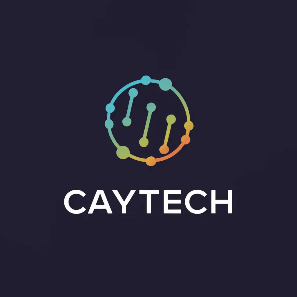 a logo design,with the text "CayTech", main symbol:Tech Catalyst,Moderate,be used in Technology industry,clear background