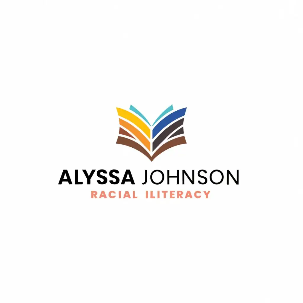a logo design,with the text "Alyssa Johnson", main symbol:racial literacy,Moderate,be used in Education industry,clear background