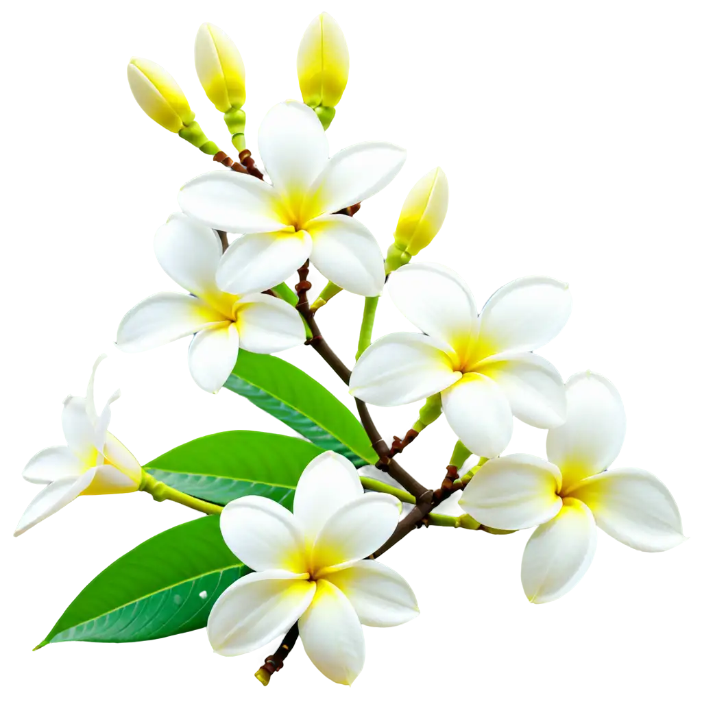 white plumeria obtusa flower