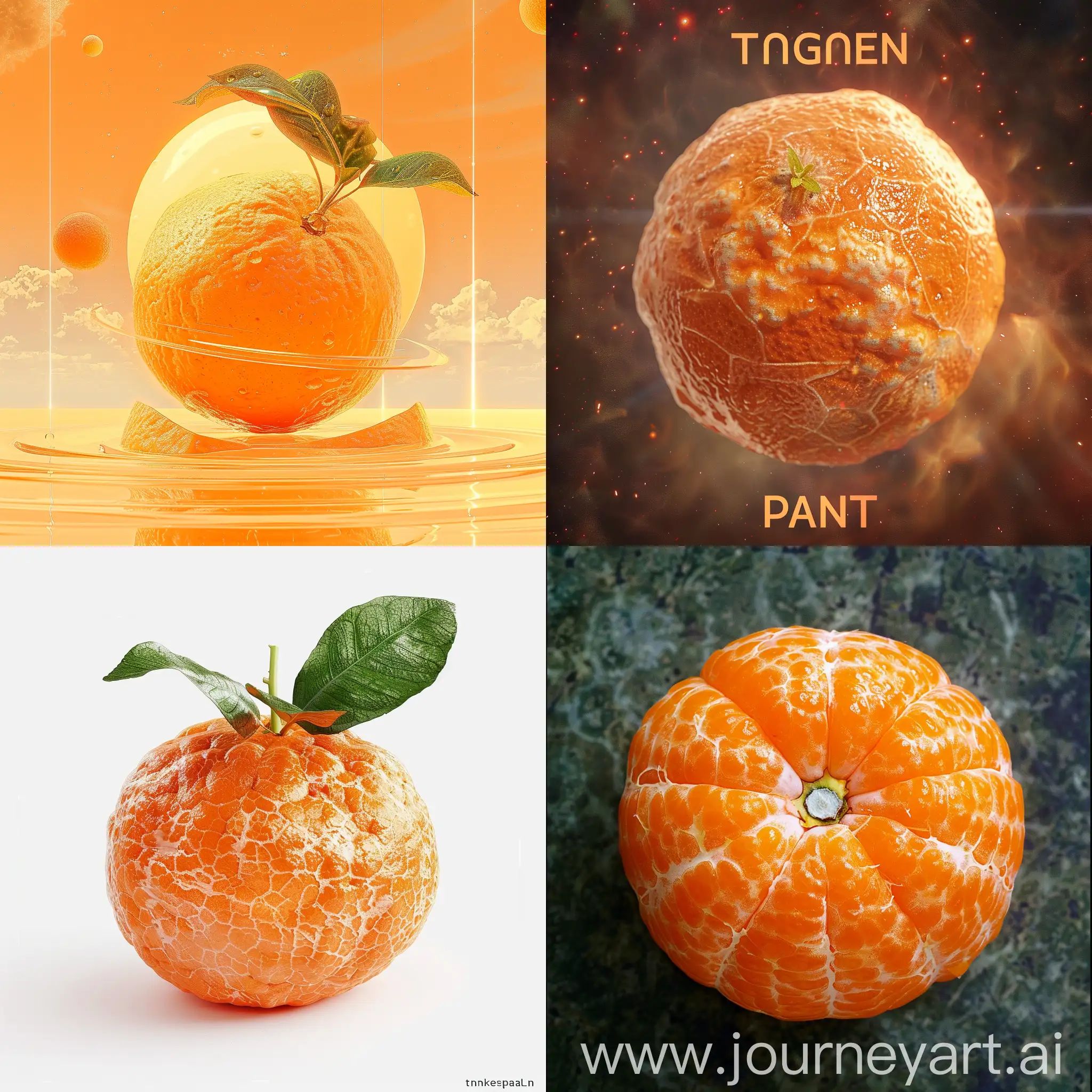 Vibrant-Tangerine-Planet-Landscape-with-Unique-Flora-and-Fauna