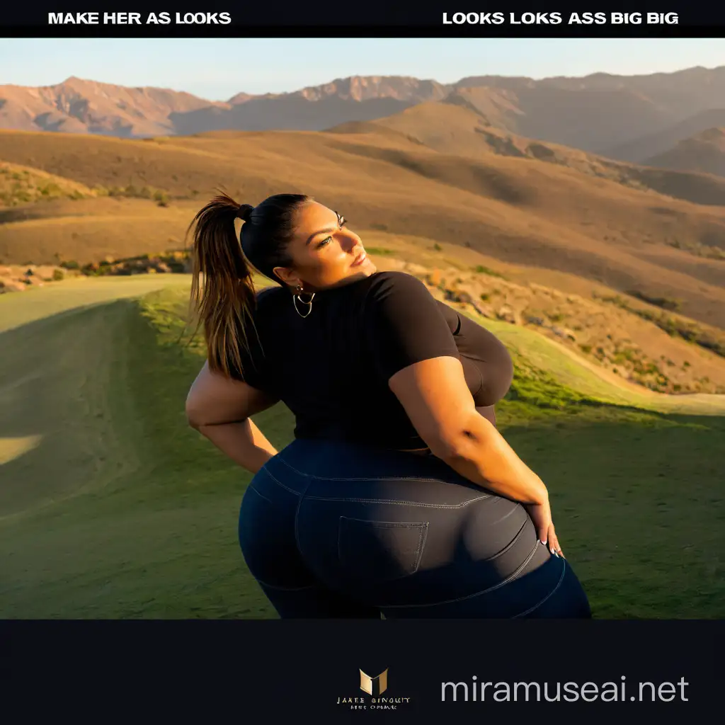 Make her ass looks big 