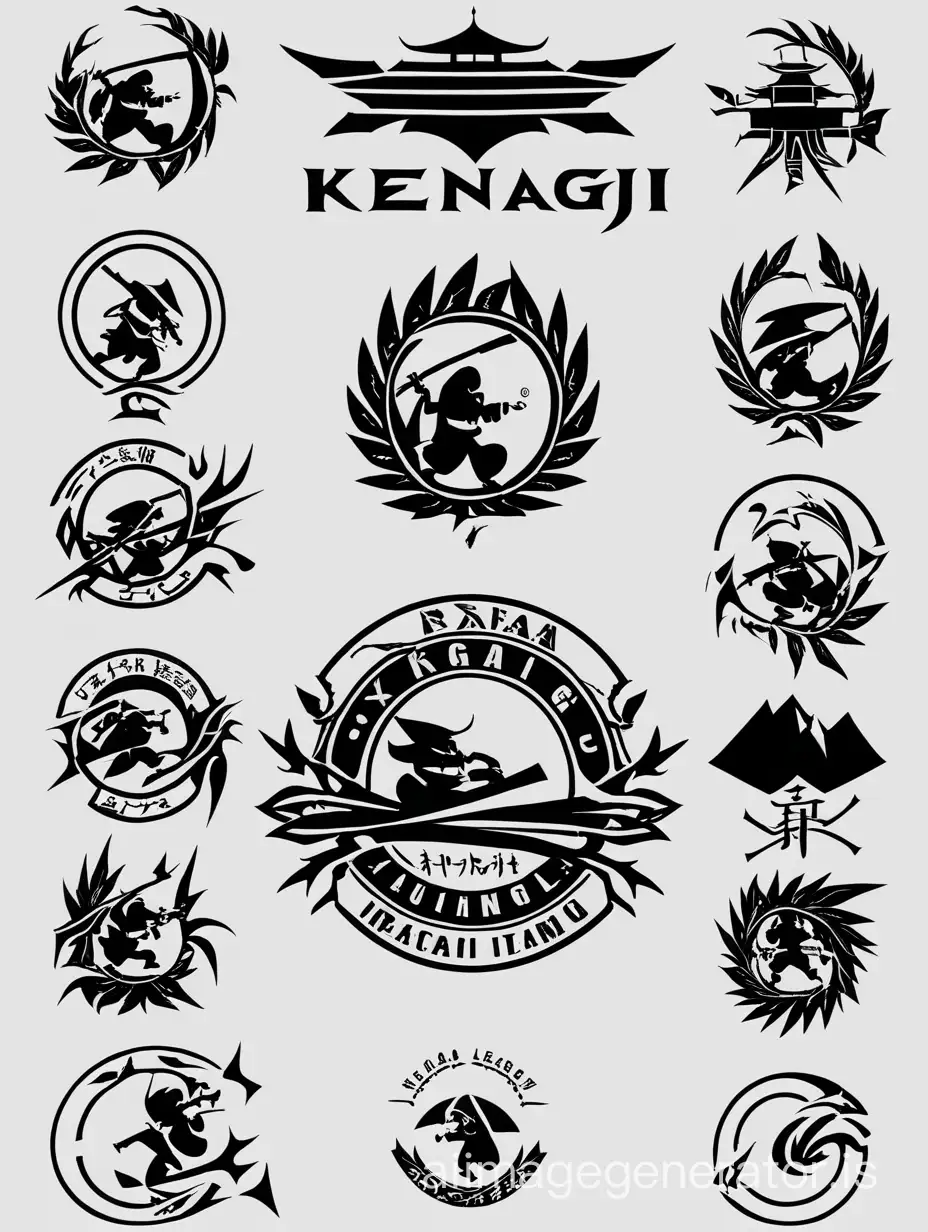 IKENAGIを含んだ、もっとクールなロゴを複数作成してください