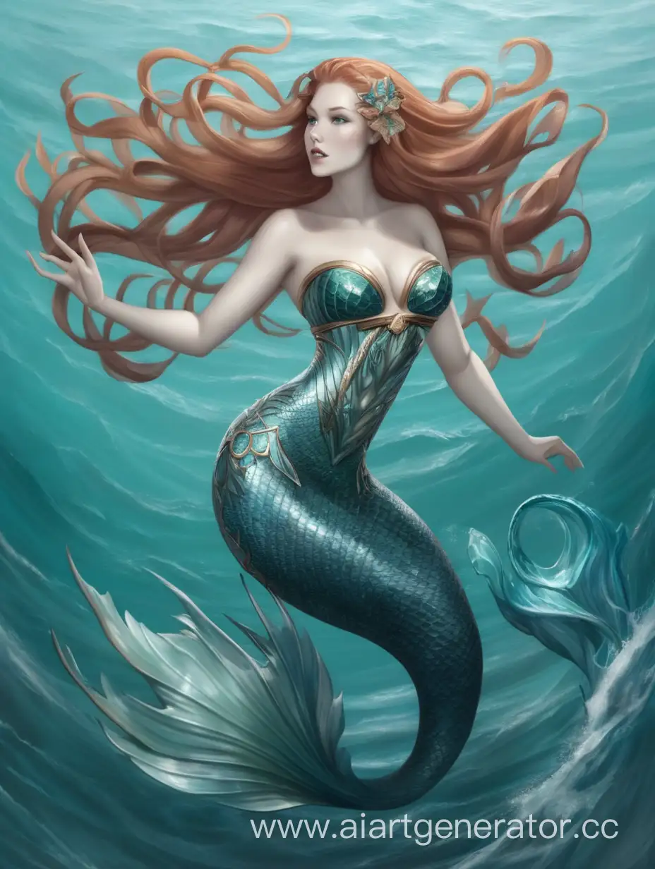 Enchanting-Sea-Siren-Emerges-from-Turquoise-Waters