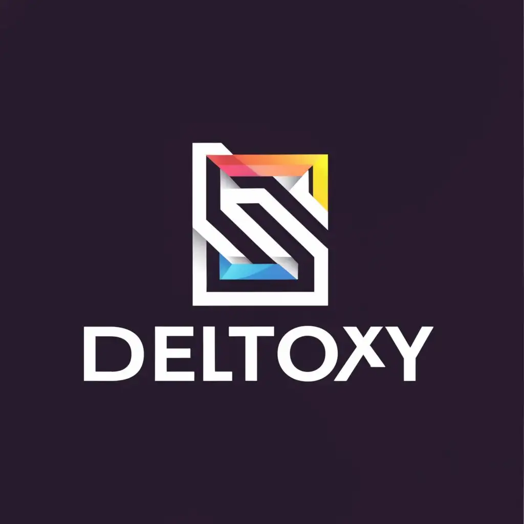 a logo design,with the text "DELTOXY", main symbol:D,Moderate,be used in Events industry,clear background