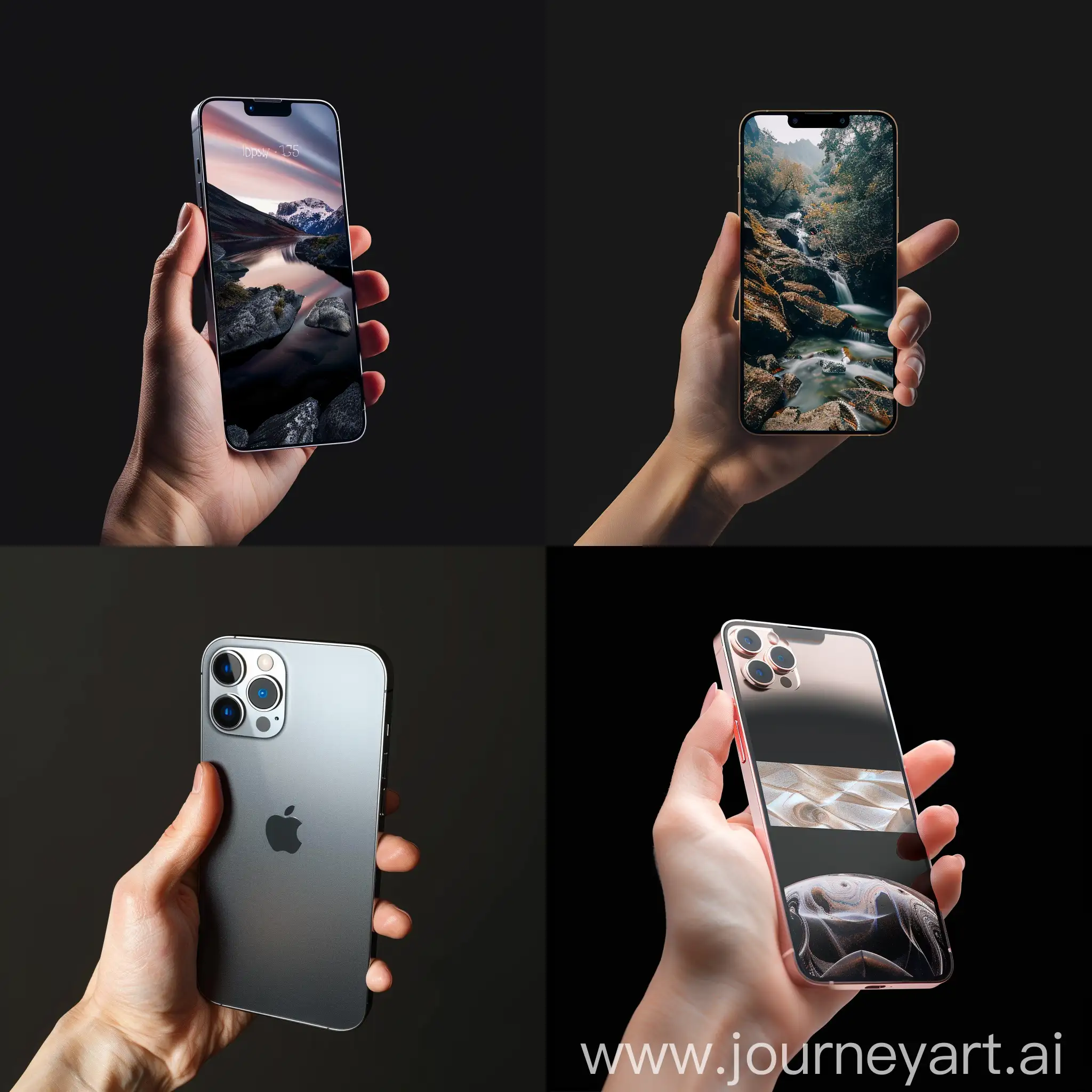 Hand-Holding-iPhone-15-Pro-Mockup-on-Black-Background