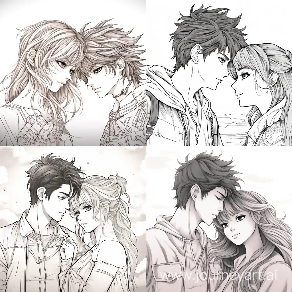 Romantic-Anime-Couple-Coloring-Love-in-11-Aspect-Ratio