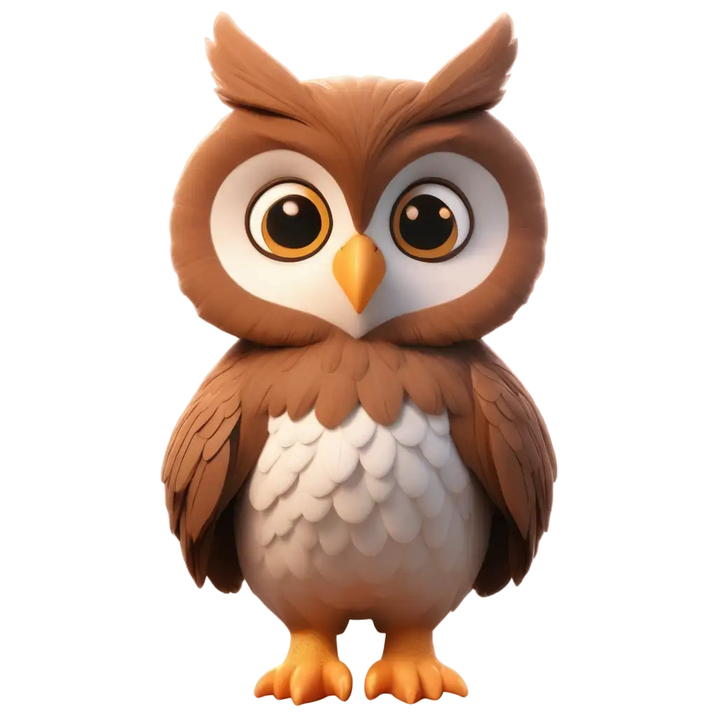 3d cute owl