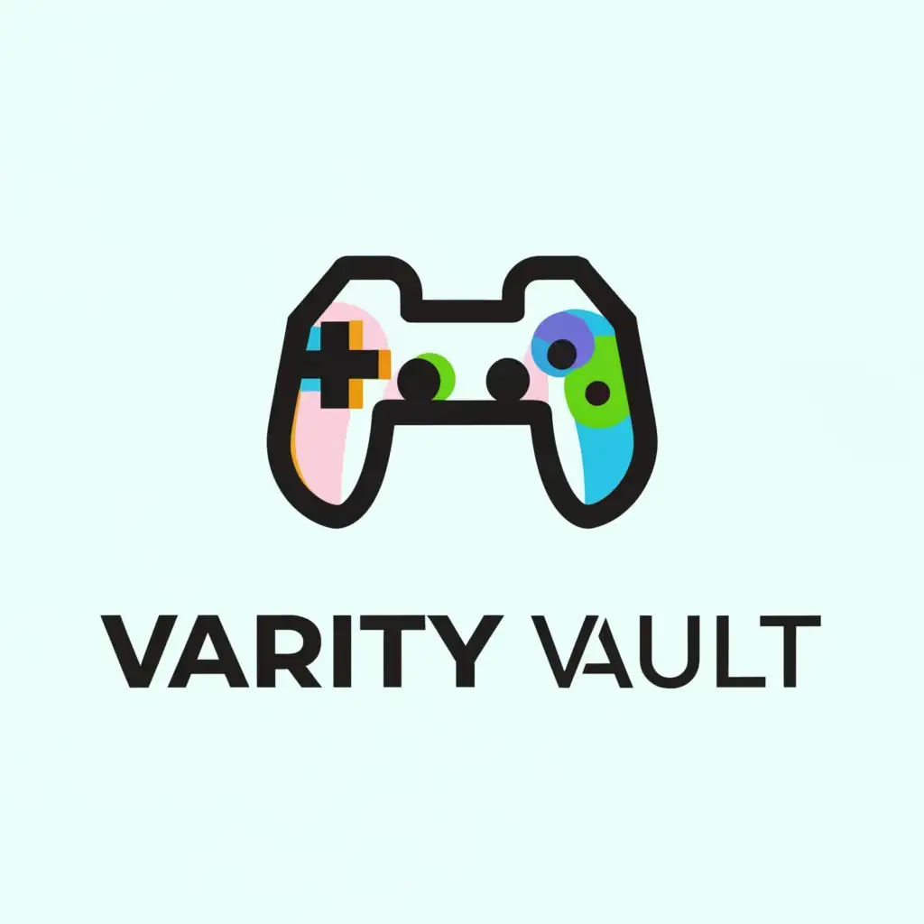 a logo design,with the text "Varity Vault", main symbol:Gaming,Minimalistic,be used in Retail industry,clear background