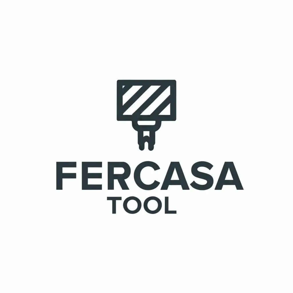 LOGO-Design-for-Fercasa-Tool-Industrial-Elegance-with-Precision-Drill-Icon
