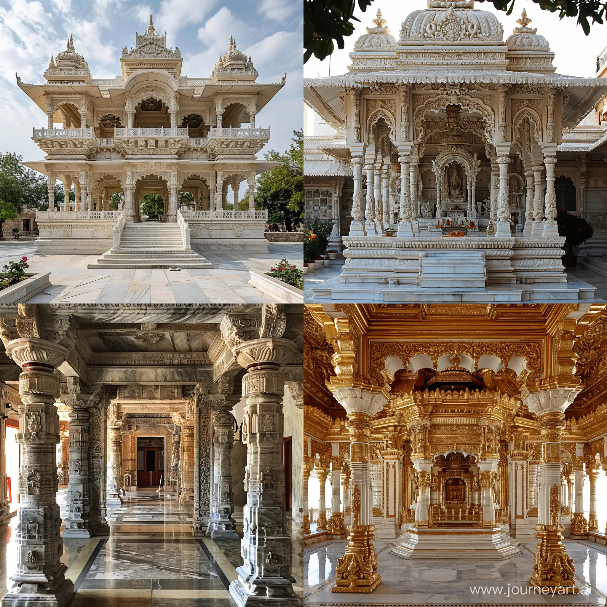 Jain-Temple-Artwork-with-Unique-Perspective-and-Symmetry