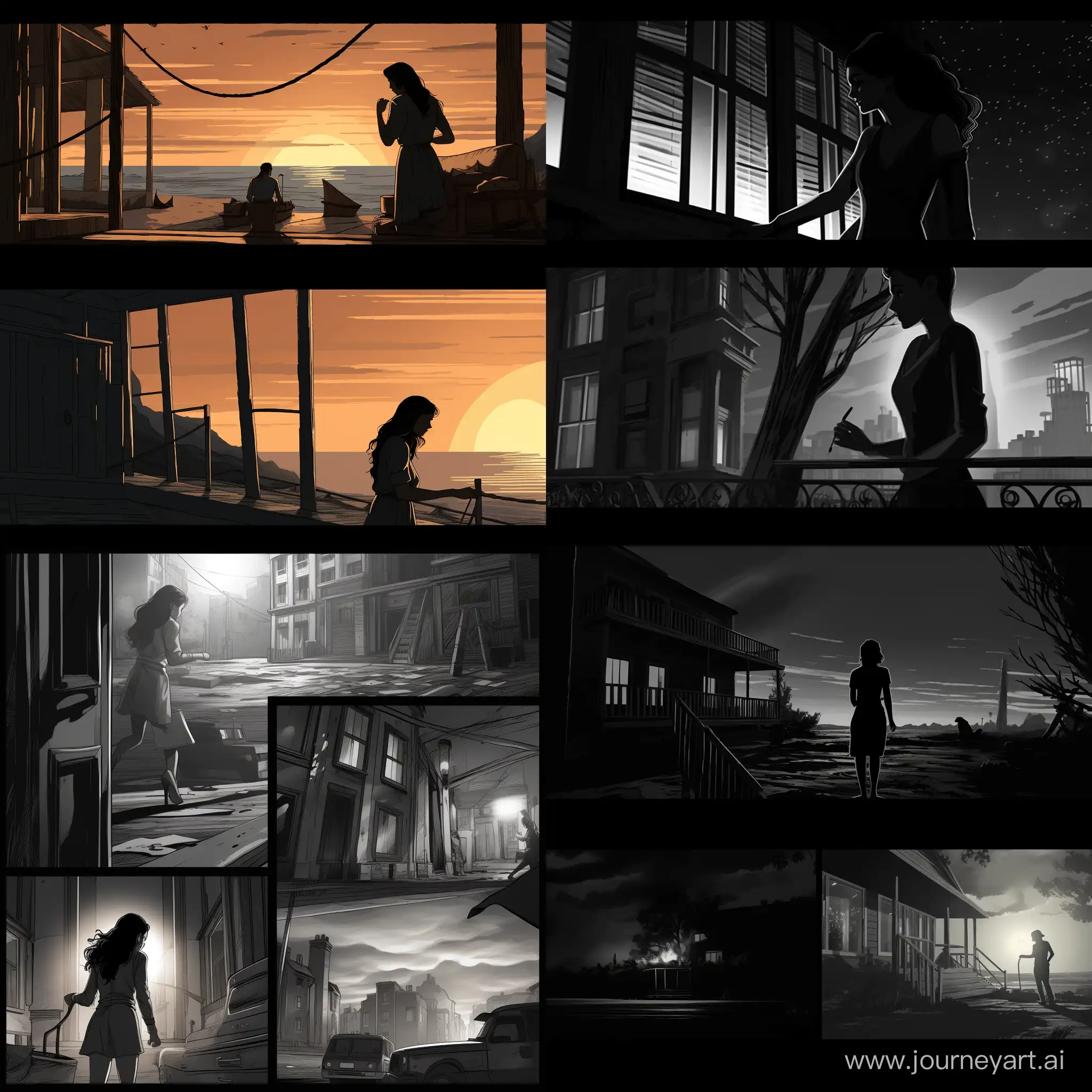 create stunning storyboard for film