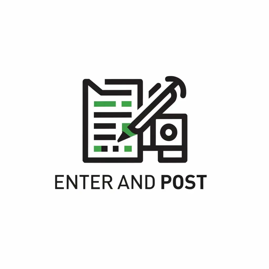 LOGO-Design-For-Enter-and-Post-Bold-Text-with-Financial-Symbolism-on-Clear-Background