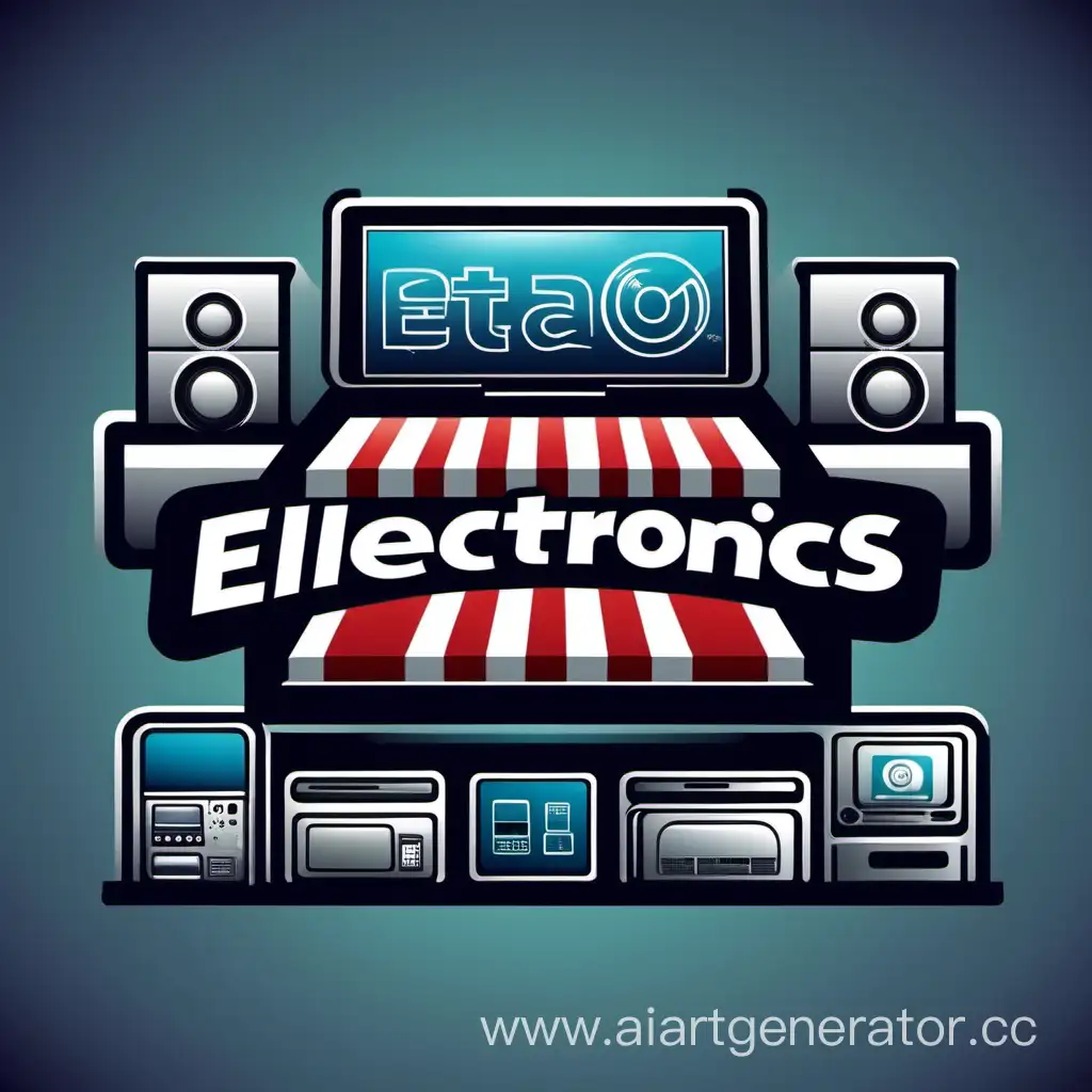 Vibrant-Electronics-Store-Logo-with-Futuristic-Design