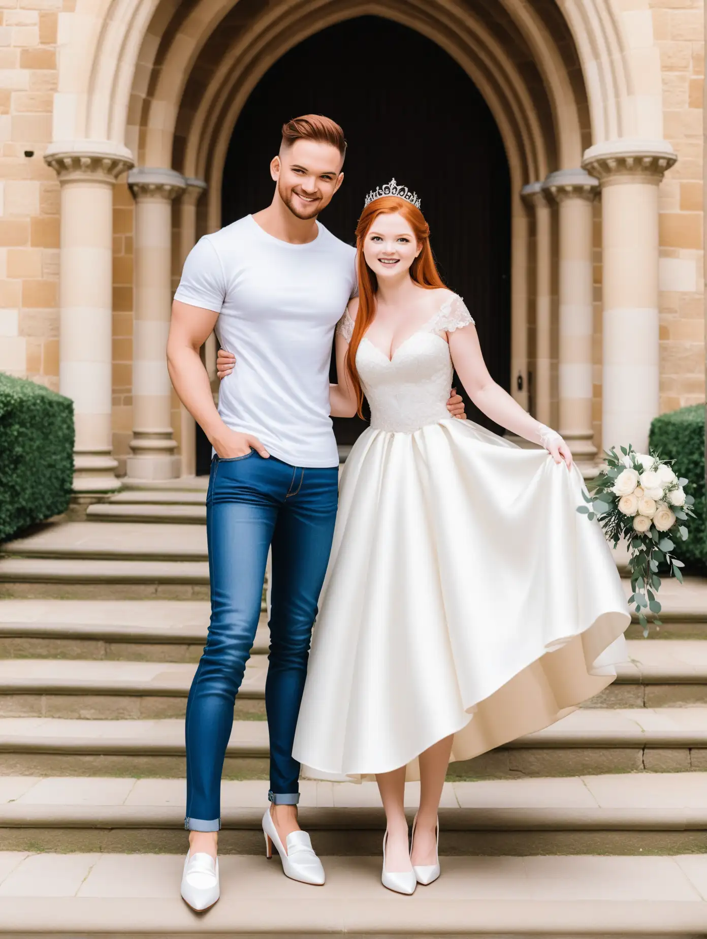 Ginny Weasleys Elegant Wedding Photoshoot with Her Dashing Groom