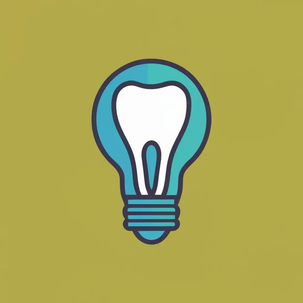 logo, tooth lightbulb, with the text "Southeastern regional dental research symposium", typography, be used in Medical Dental industry