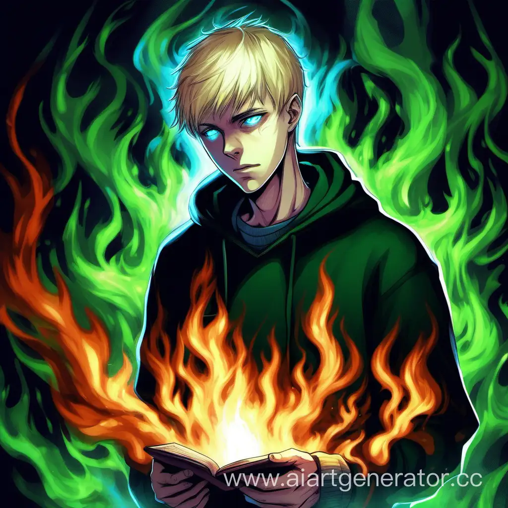 Blond-Russian-Tremere-Student-Surrounded-by-Green-Flame