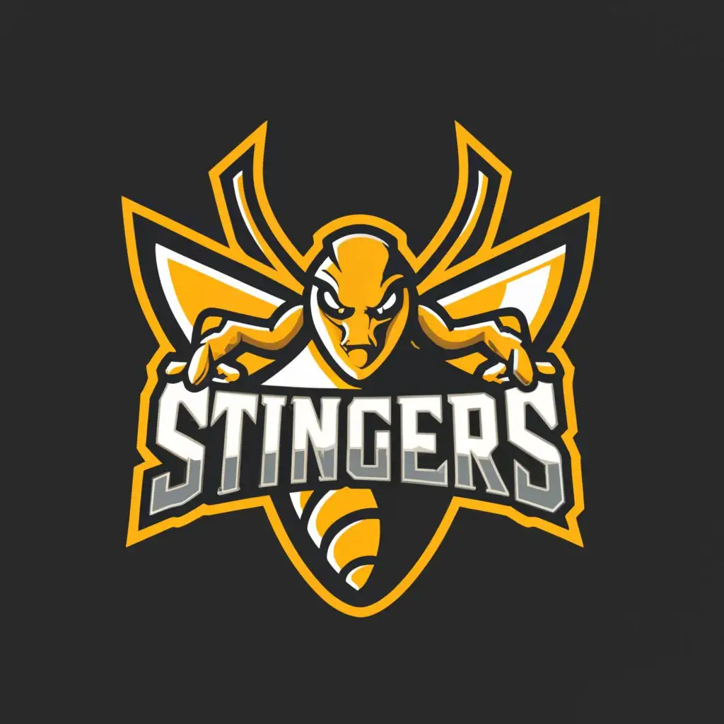 a logo design,with the text "OM Stingers", main symbol:Hornet,Moderate,be used in Sports Fitness industry,clear background