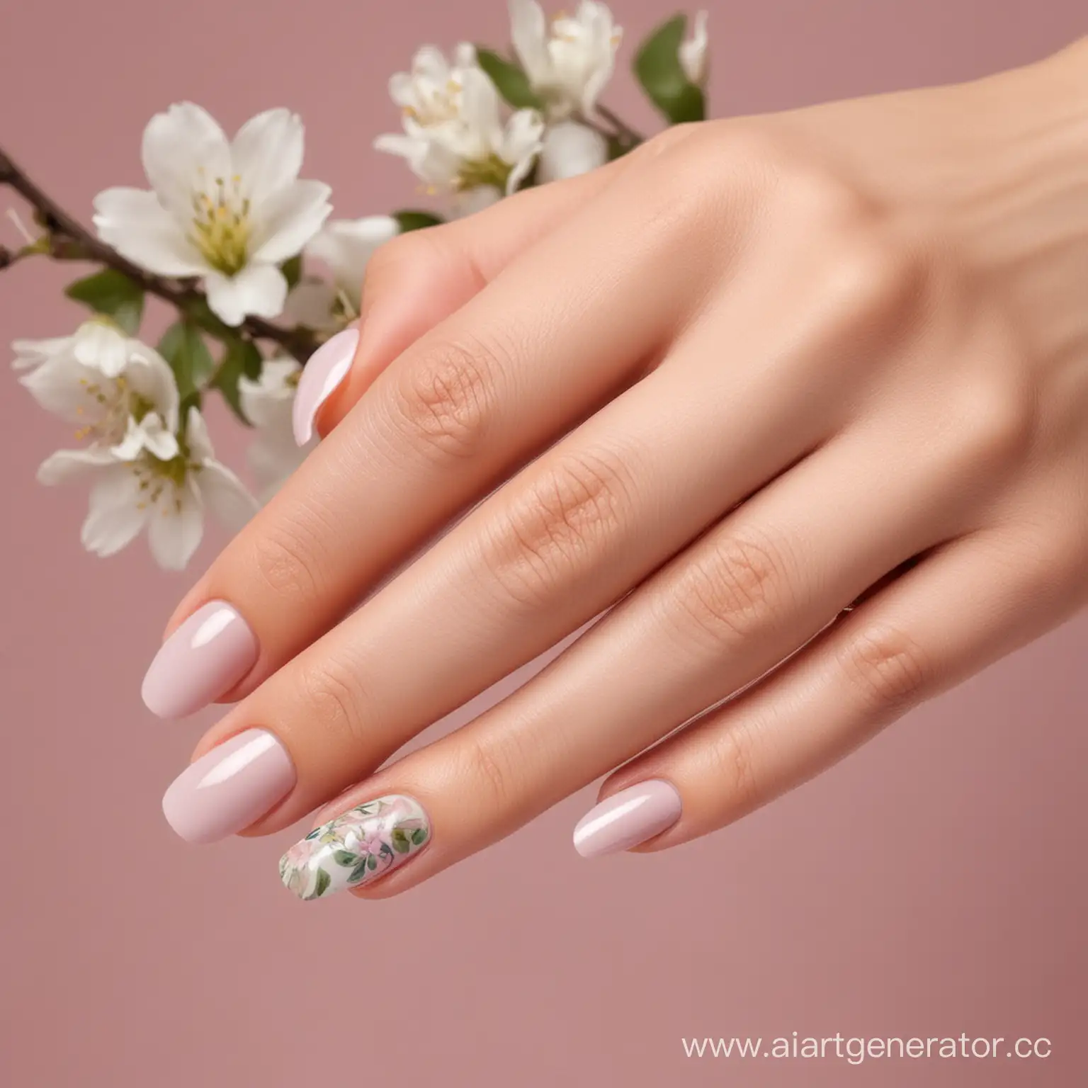 Elegant-Spring-Manicure-on-Graceful-Female-Hands