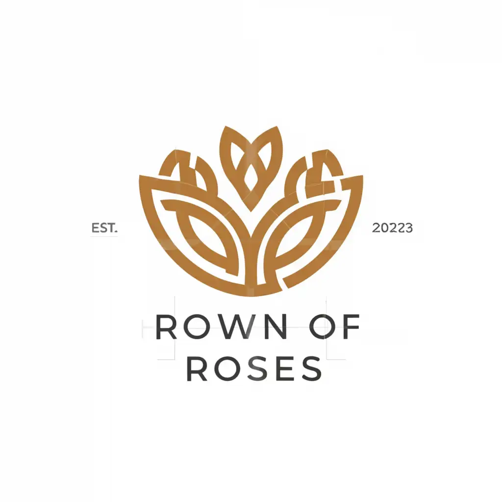 a logo design,with the text "Crown Of Roses", main symbol:C,Minimalistic,clear background