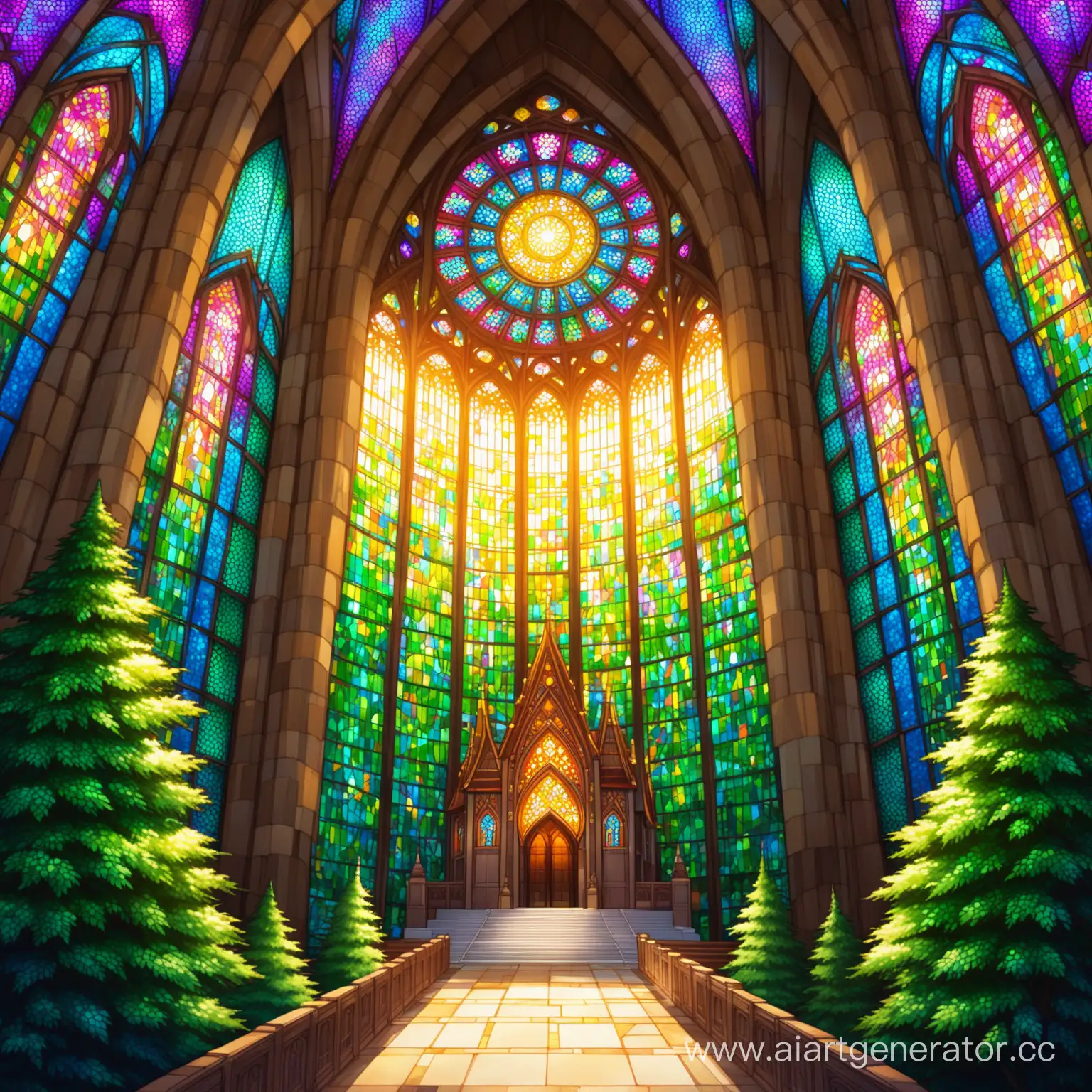 Temple-Among-Stained-Glass-and-Trees