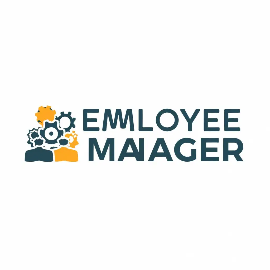 logo, text, with the text "Employee Manager", typography