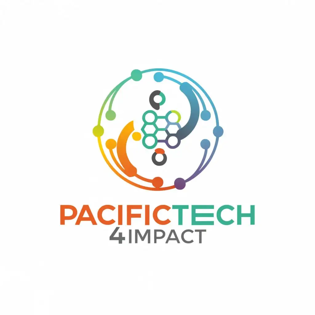 a logo design,with the text "Pacifictech4impact", main symbol:technology for development ,Moderate,be used in Nonprofit industry,clear background
