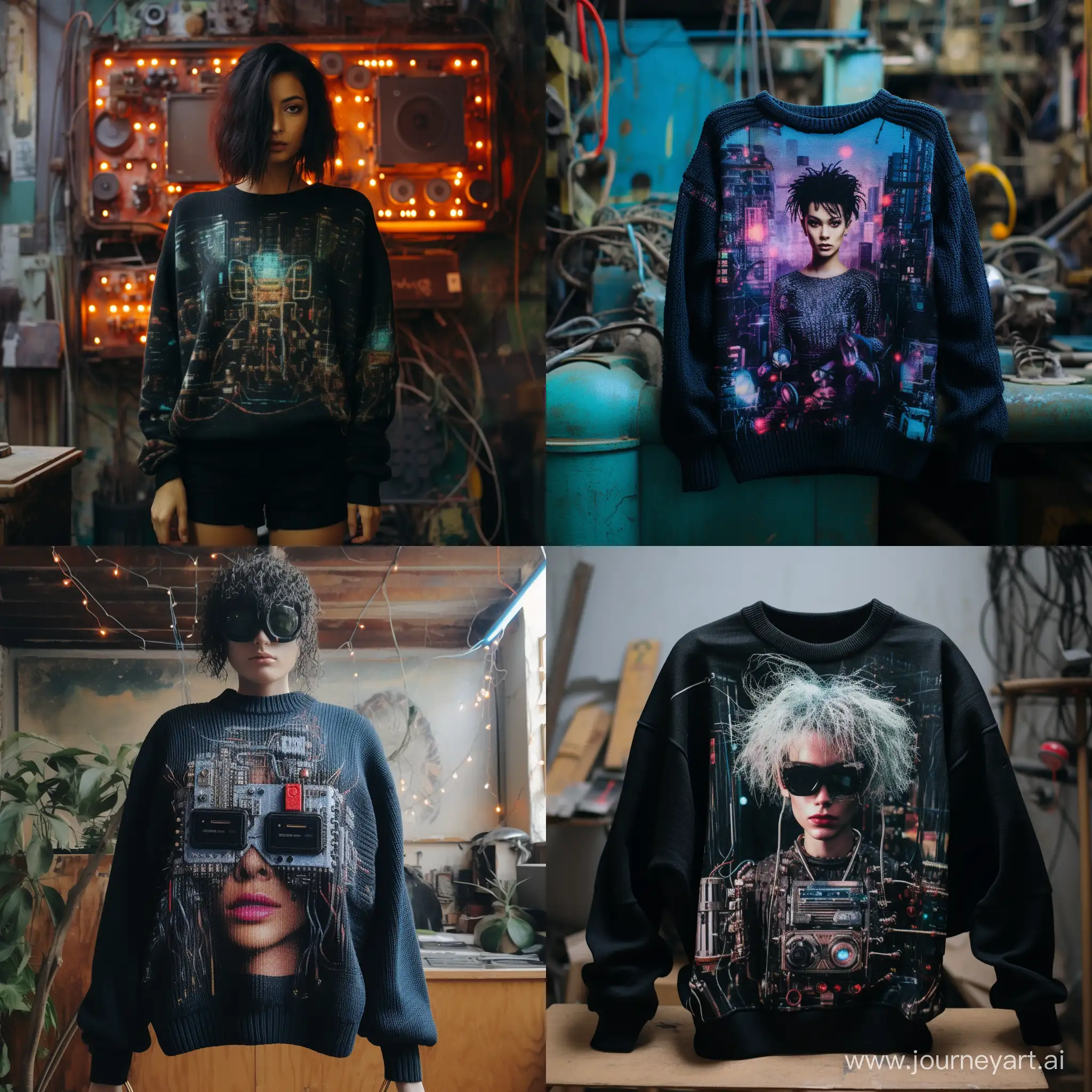 Cyberpunk-80s-Knitted-Sweater-with-WorldControl-Computer-Image