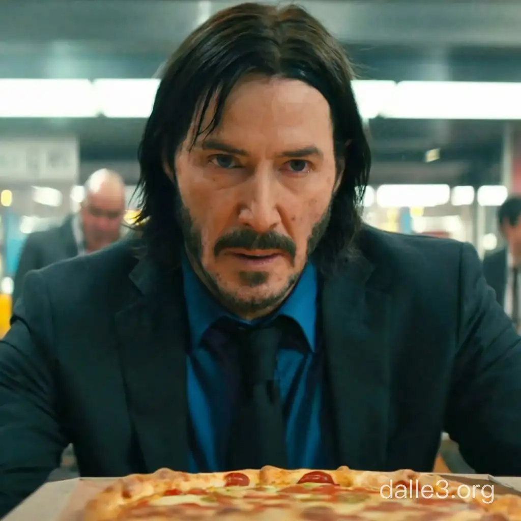 john wick at a dominos