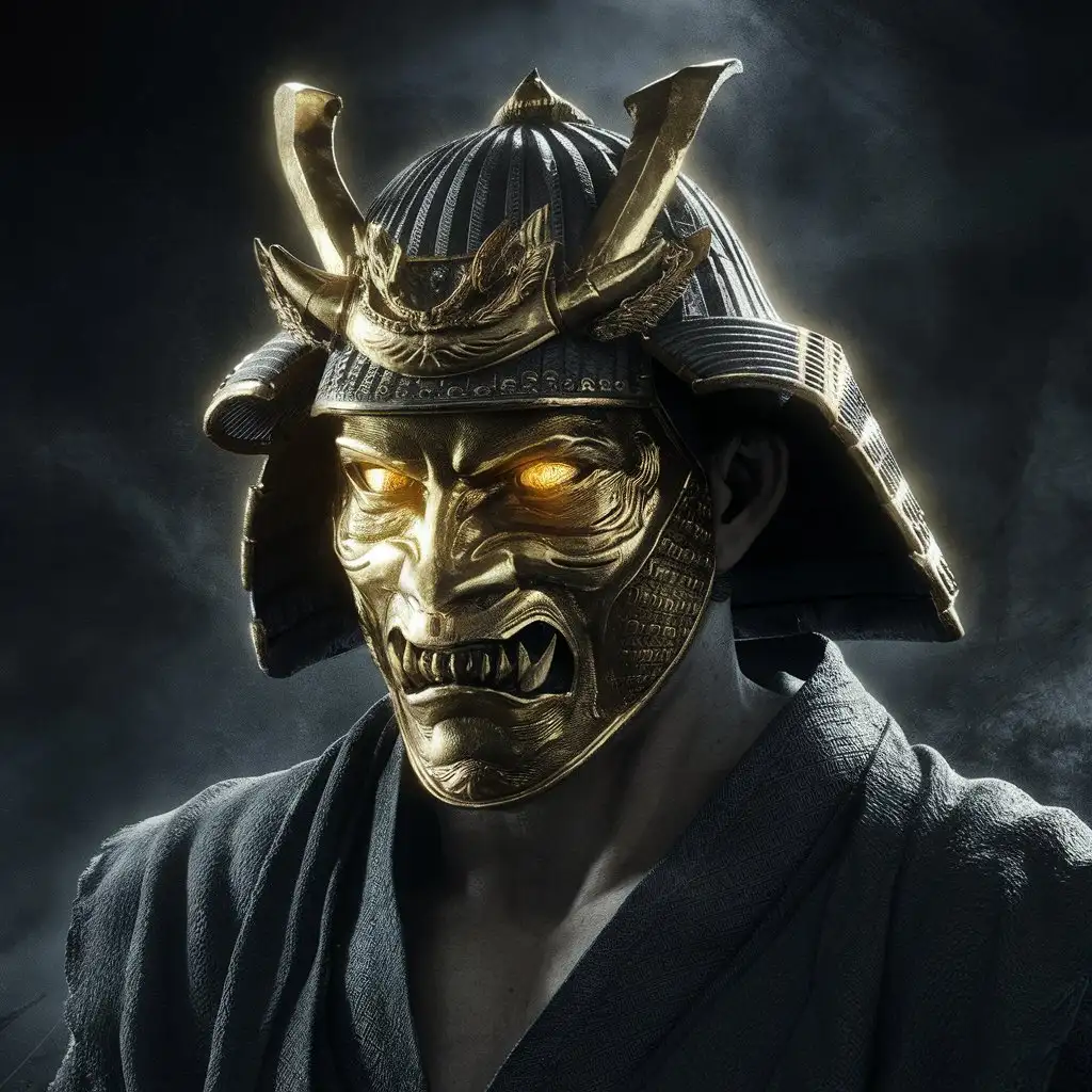 HighResolution-Portrait-of-Golden-Demon-Samurai-with-Shining-Gold-Eyes