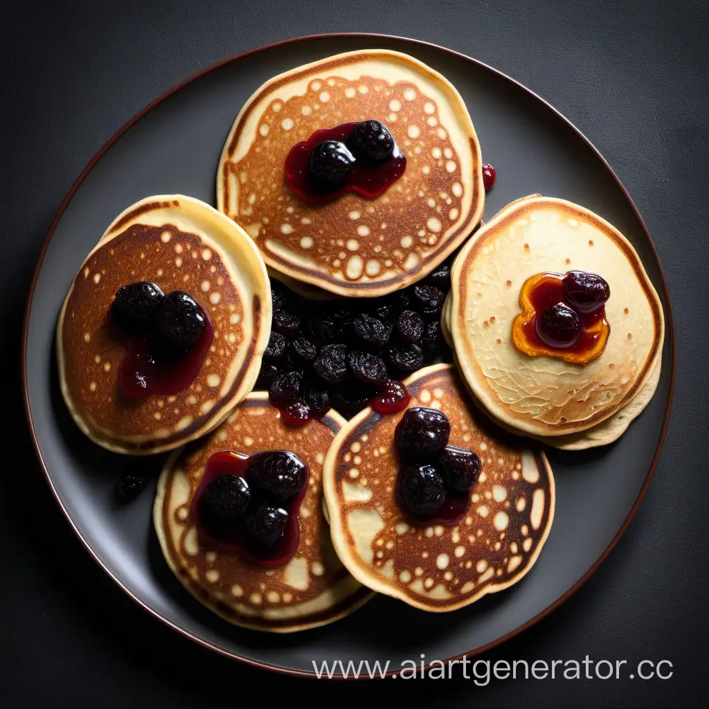 Scrumptious-Raisin-and-Jam-Pancakes-Aerial-View