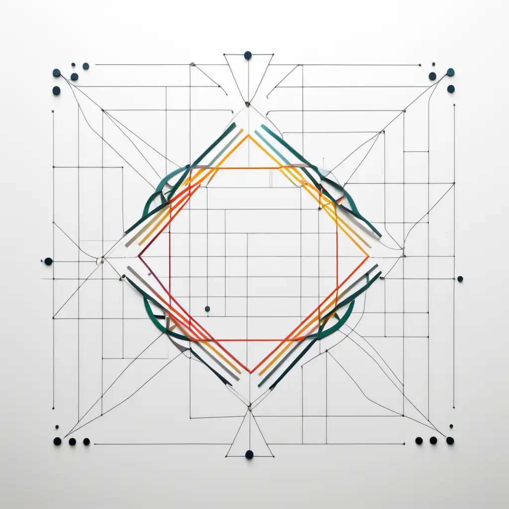 Title: Intersecting Fairness: A Visual Representation of FAIR Data Principles

Description:

Create a single, large square composed of four interconnected smaller squares. Each smaller square should illustrate one of the following FAIR data principles in a visually distinct way:

1. Fairness: Focus on impartiality and avoiding bias in data collection, processing, and usage.
2. Accountability: Emphasize transparency and responsible use of data, highlighting potential harms and risks.
3. Interpretability: Showcase the comprehensibility and explainability of data-driven models and algorithms.
4. Reusability: Depict the open and accessible nature of data, promoting sharing and collaboration.

Possible elements:

    Use distinct colors and textures for each square, reflecting the unique themes of each principle.
    Incorporate symbolic imagery or metaphors to visually represent the concepts.
    Consider utilizing abstract geometric shapes or human figures to illustrate the principles' impact on individuals and society.
    Encourage a minimalist yet impactful aesthetic that balances clarity with artistic expression.

Additional notes:

    Feel free to experiment with different styles and interpretations while staying true to the core ideas of each principle.
    You can introduce subtle connections between the squares, hinting at their interwoven nature and the holistic approach to fair data practices.
    Aim for a visually balanced and aesthetically pleasing composition.