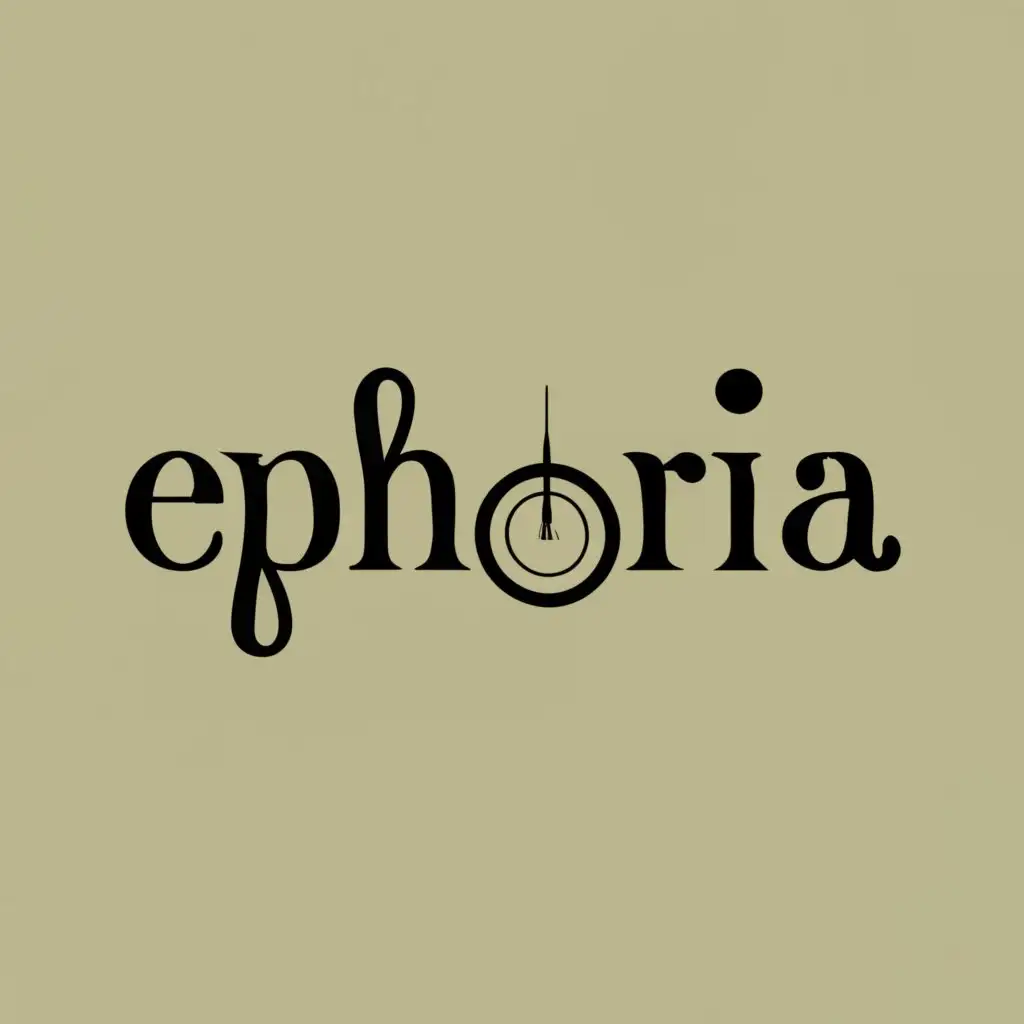 logo, cosmetic, with the text "Ephoria", typography