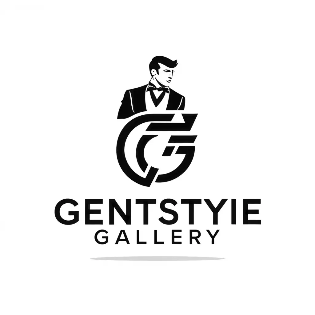 a logo design,with the text "GentStyIe Gallery", main symbol:Selling mens cloths,Moderate,clear background