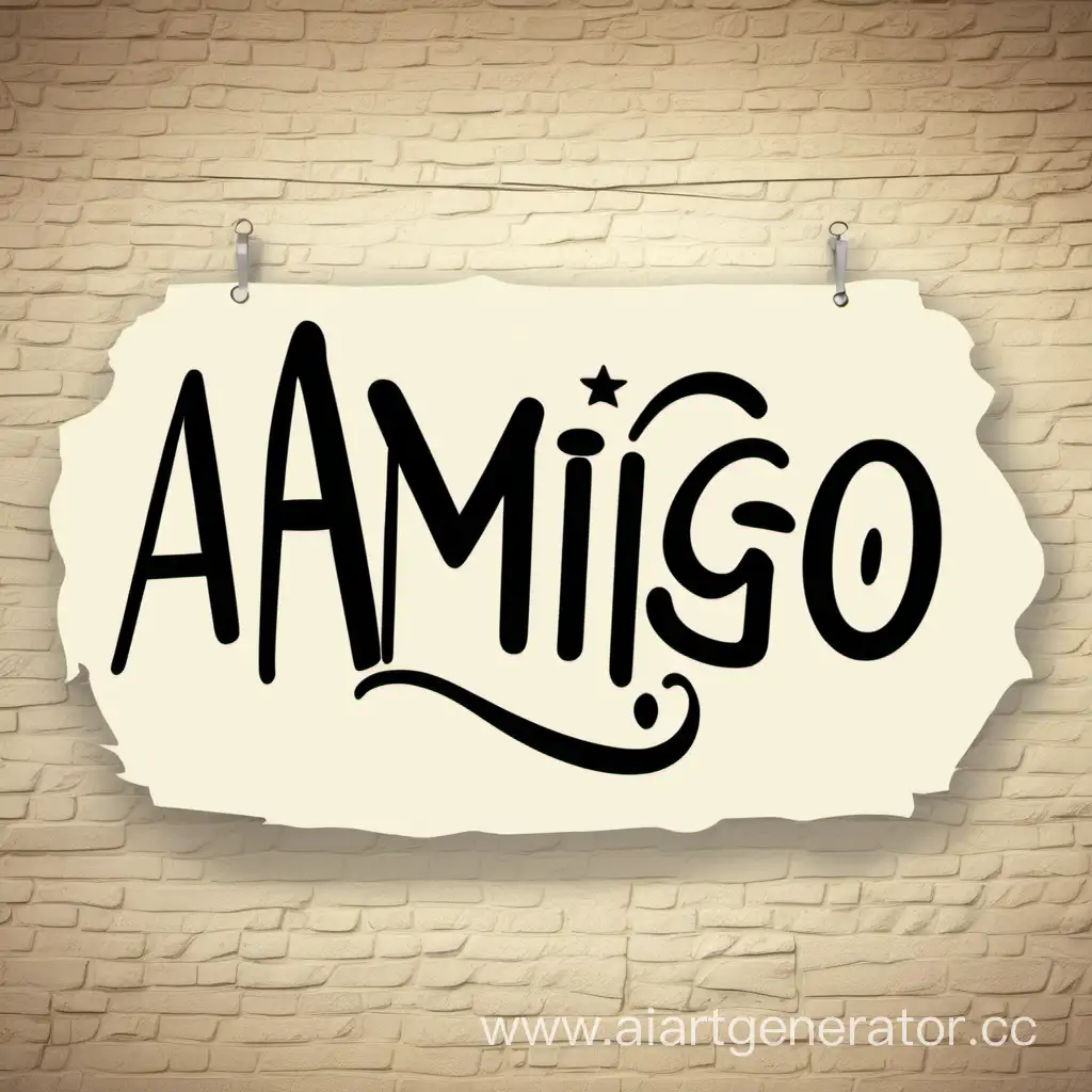 Надпись Amigo
