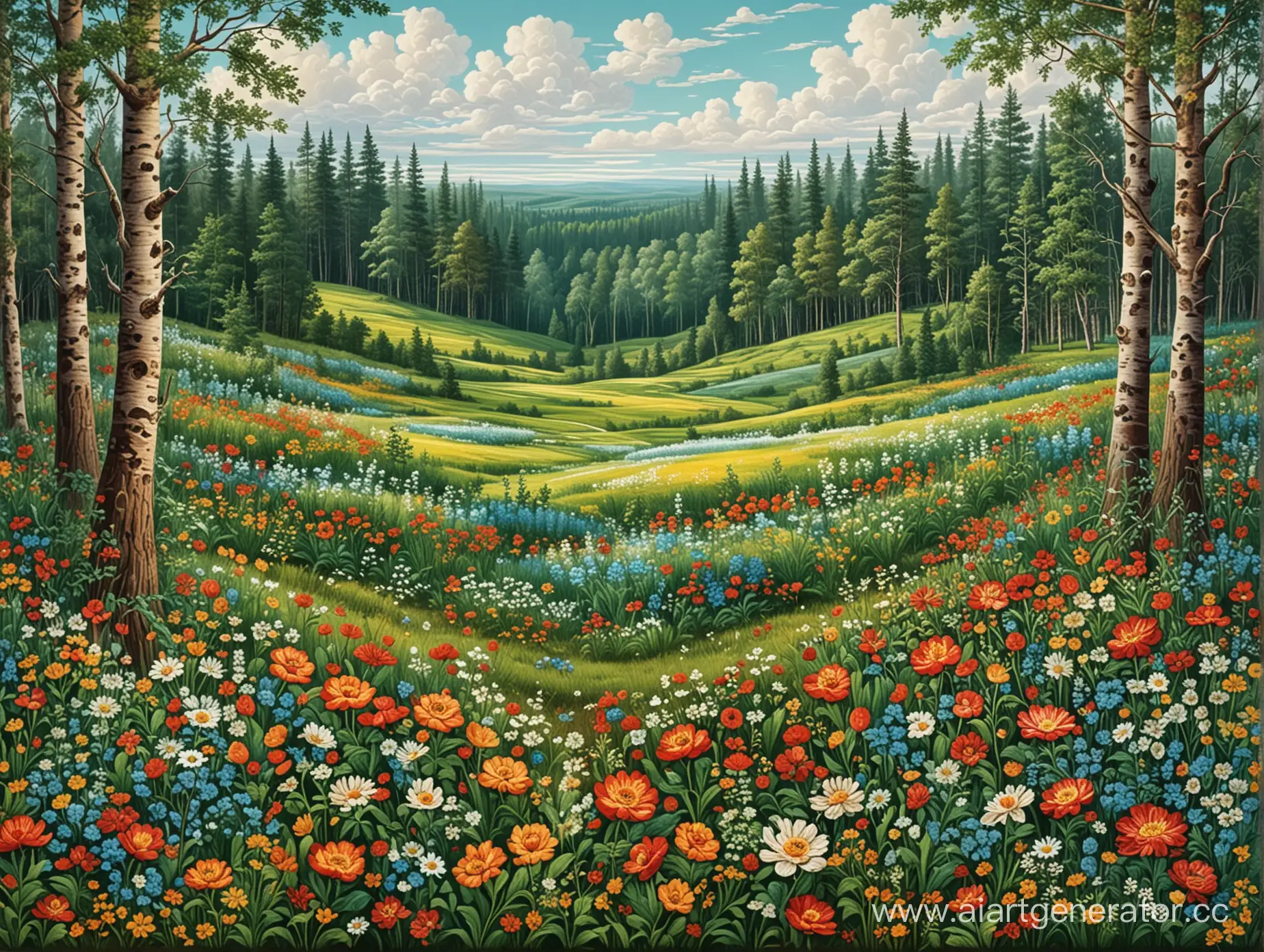 Picturesque-Russian-Folk-Patterned-Clearing