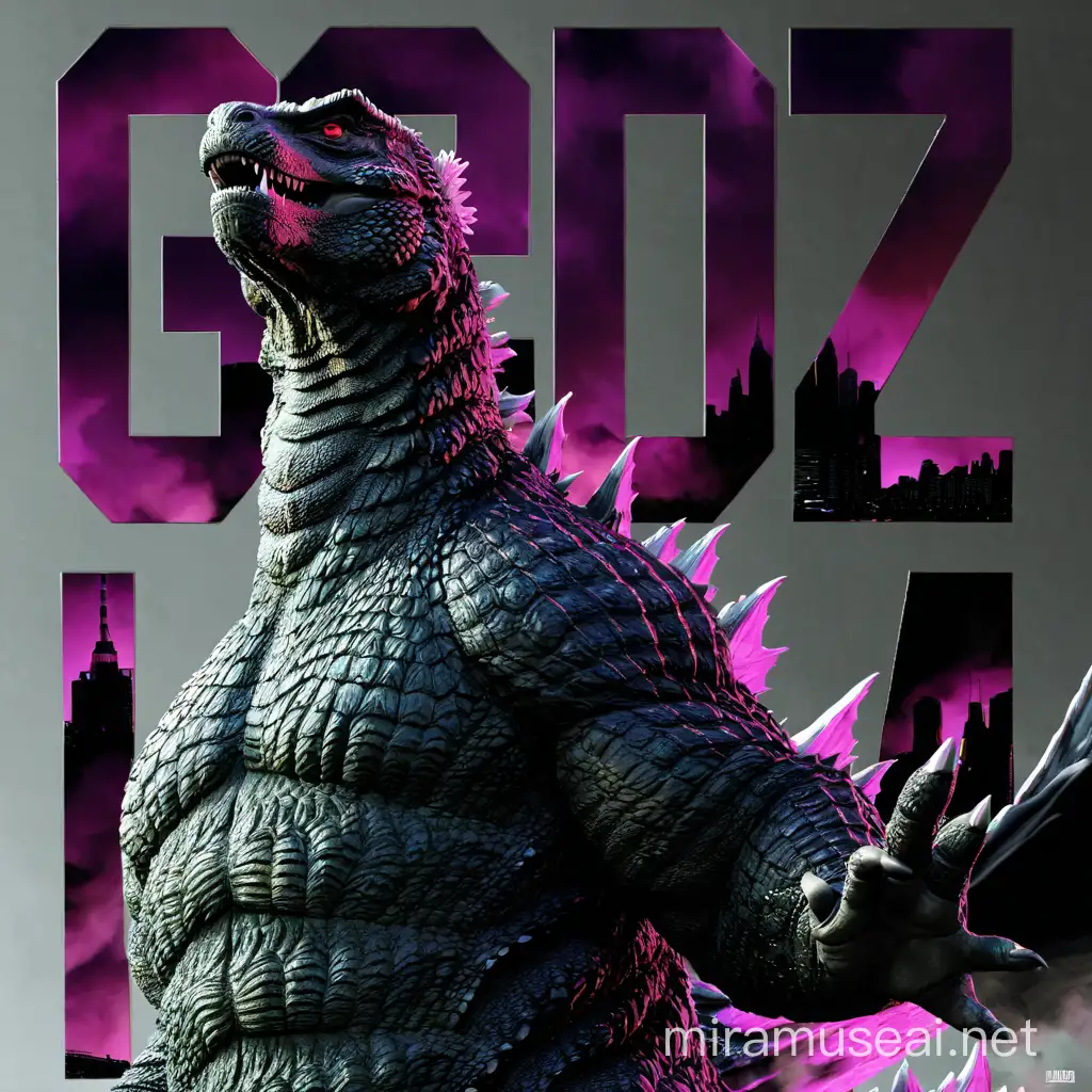 Stunningly Handsome Godzilla Roaming Majestic Cityscapes