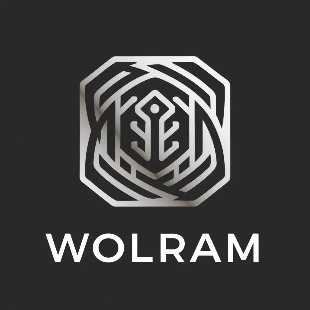 a logo design,with the text "WOLFRAM", main symbol:Key,complex,be used in Legal industry,clear background