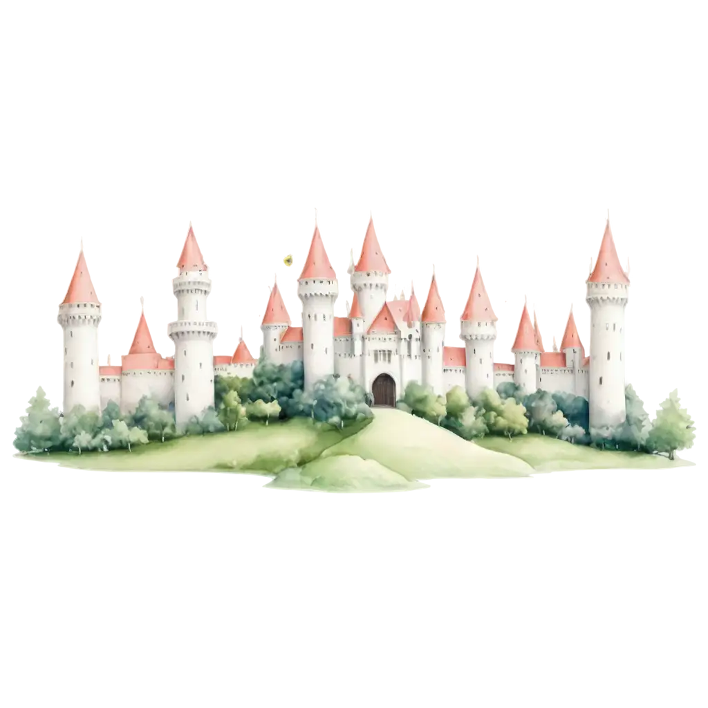 Captivating-PNG-Illustrations-Enchanted-Castles-Magical-Forests-and-Whimsical-Creatures