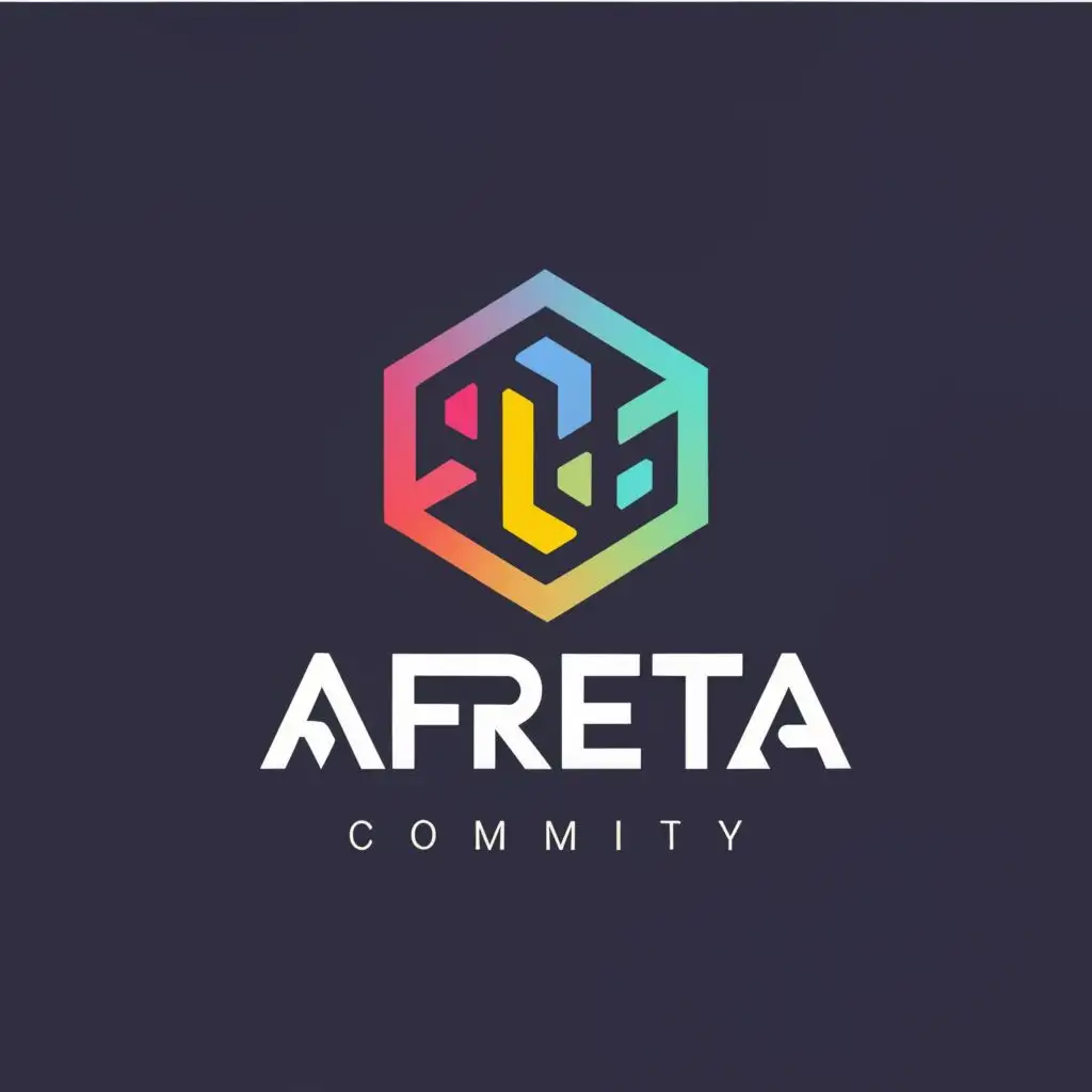 logo, Game community, with the text "Afreta", typography, be used in Technology industry
