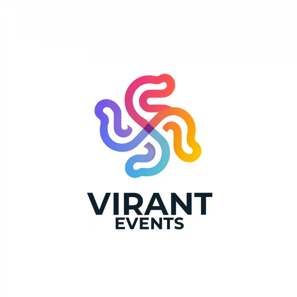 a logo design,with the text "Vibrant events", main symbol:event,Moderate,be used in Events industry,clear background