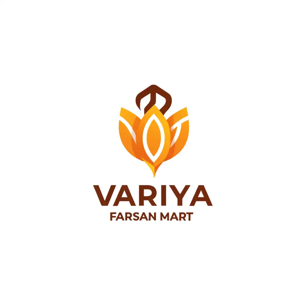 a logo design,with the text "Variya Farsan Mart", main symbol:Variya,Moderate,be used in Restaurant industry,clear background